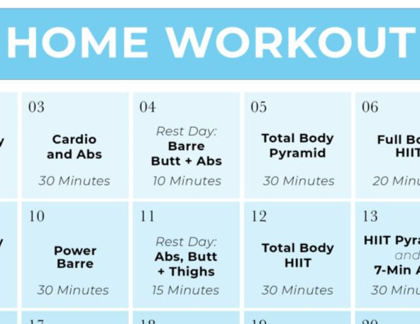 Home workout plan