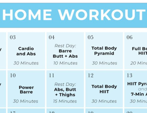 Home workout plan