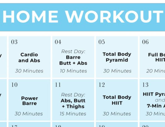 Home workout plan